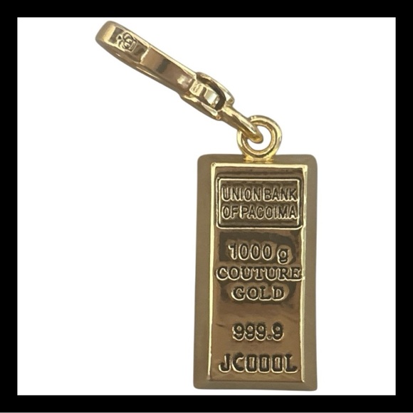 Vintage Juicy Couture 2008 Bar of Gold Charm New without Box RARE HTF - Picture 1 of 5